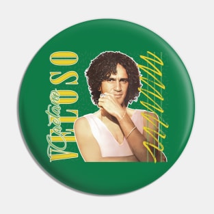 Caetano Veloso /\/ Vintage Look Fan Design Pin