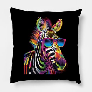 Zebra Genetic Gems Pillow
