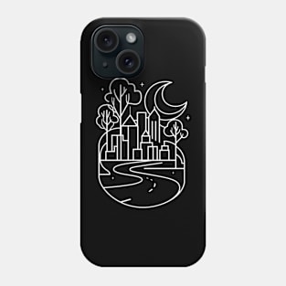 Minimalist line art of City Phone Case