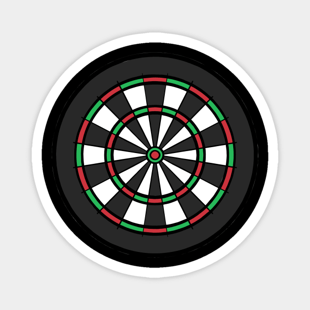 Dart Board Darts Magnet by fromherotozero