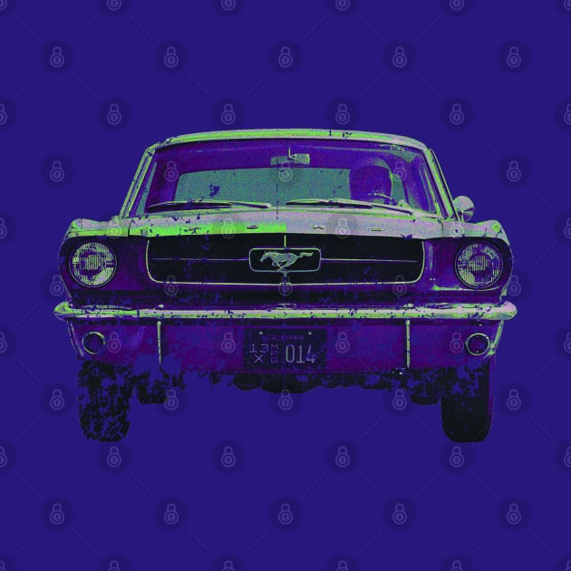 Ford Mustang pop art by retropetrol