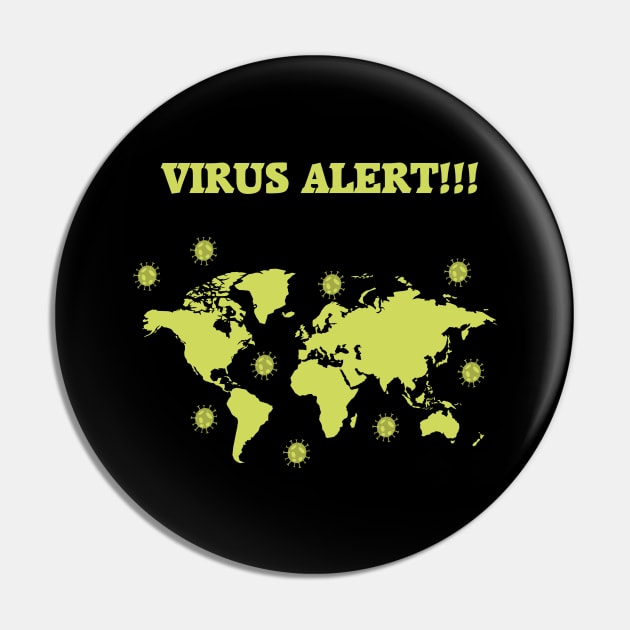 Virus Alert Pin by JevLavigne