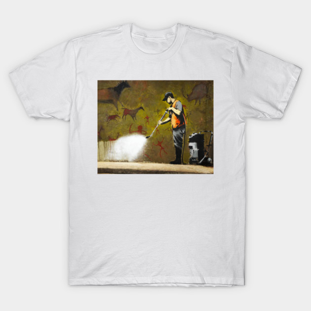 Banksy Cave Painting Cleaner Banksy Cave Painting Cleaner T