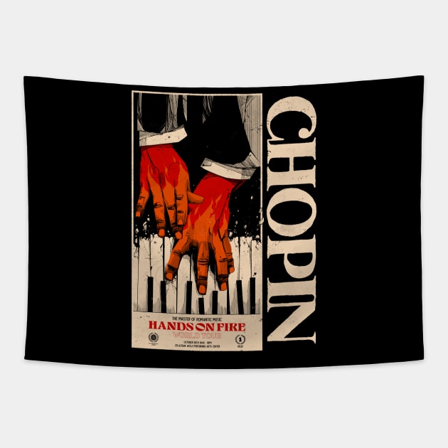 Chopin World Tour Tapestry by hafaell