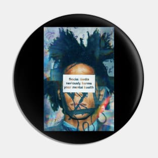 Basquiat Vintage Surreal Social Media Art Pin