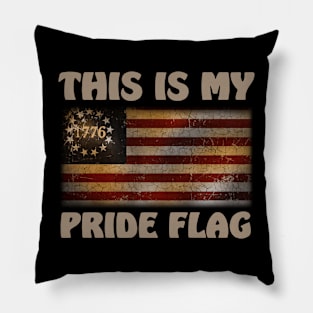 This Is My Pride Flag USA American Patriotic 4th of July Pillow