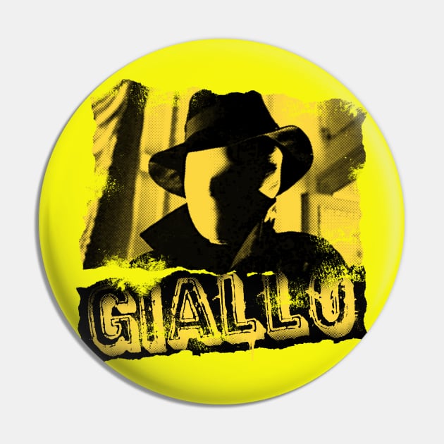 Giallo TShirt Retro 70s Italian Horror Film Distressed Look Pin by CultTees