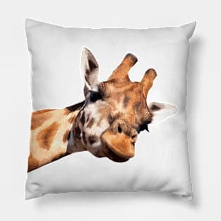 Giraffe Portrait Pillow