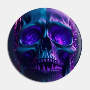 Surreal Mystic Skull Pin