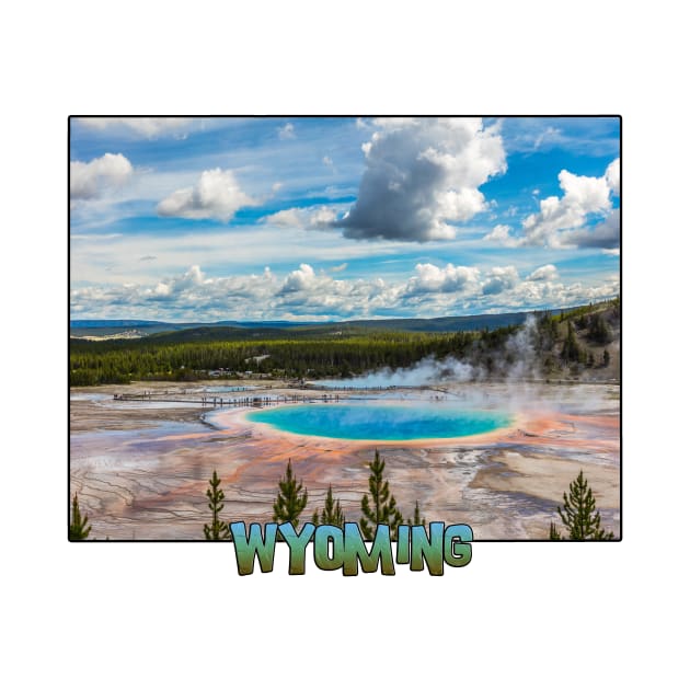 Wyoming State Outline (Yellowstone National Park) by gorff