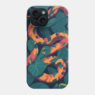 Cool Colorful Jungle Snakes Pattern Phone Case