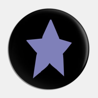 Very Peri Periwinkle Blue Tone Star Pin