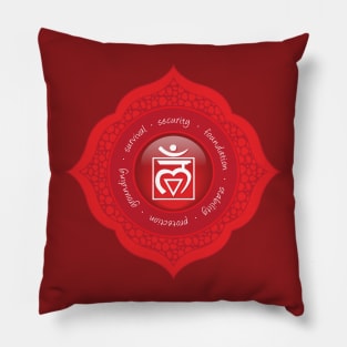 Root Chakra Mandala - 54 Pillow