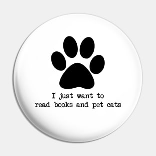 Book and cat lovers Pin