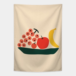 Food Decor, Fruit Print, Abstract, Modern, Minimalist Tapestry