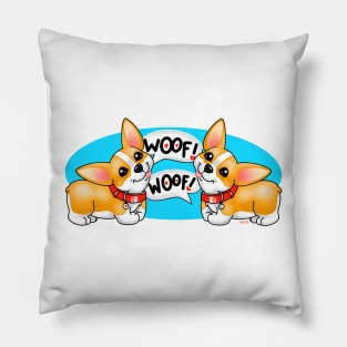 Double Corgi Love Pillow