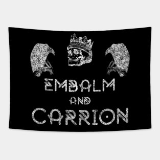 Embalm and Carrion Witch Goth Pun Tapestry