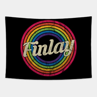 Finlay - Retro Rainbow Faded-Style Tapestry