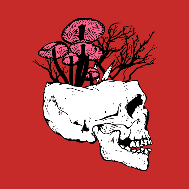 Fungi Skull by Jasper Clark