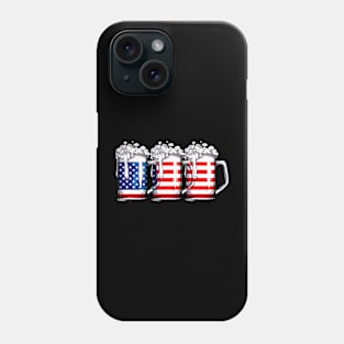 Beer American Flag 4Th Of July Phone Case