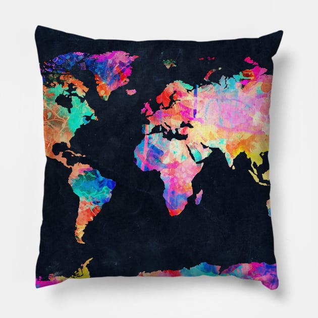 world map Pillow by BekimART