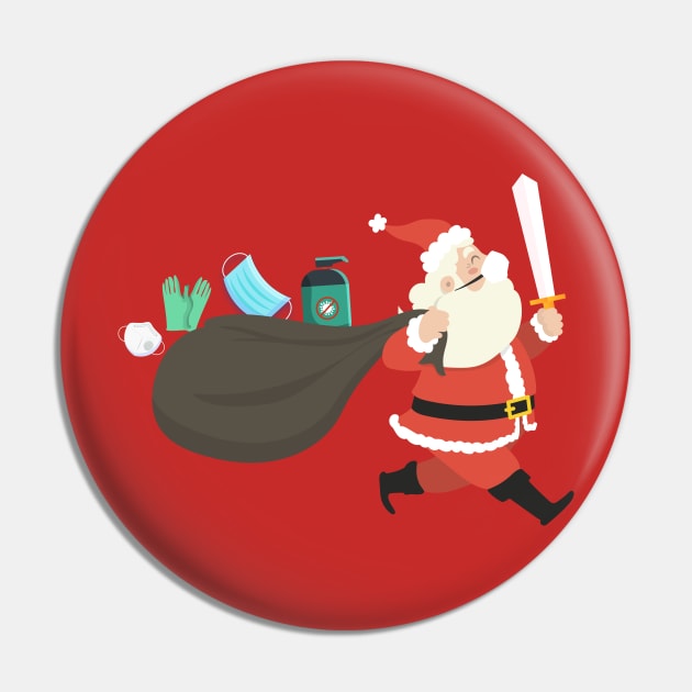 Santa Claus Coronavirus Pin by Vanilla Susu