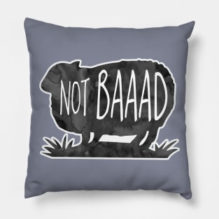 Not Baad - funny pun design Pillow