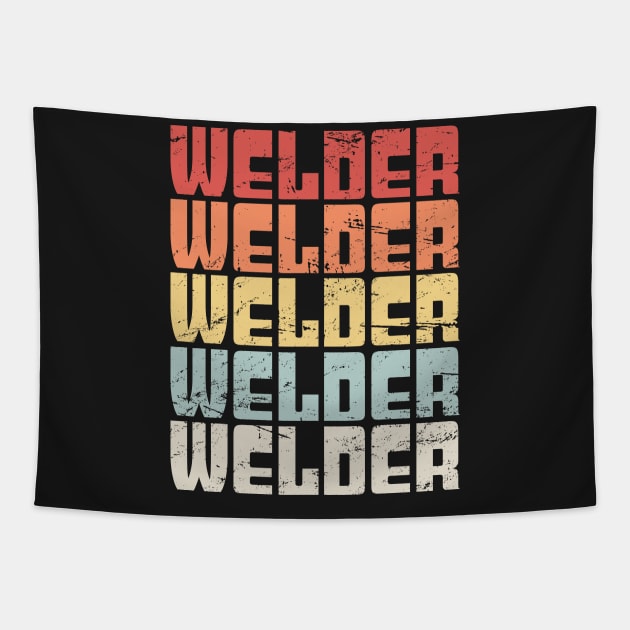 WELDER | Vintage 70s Text Tapestry by MeatMan