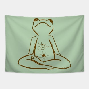 Yoga Bellies Frog Meditation in Henna Tapestry