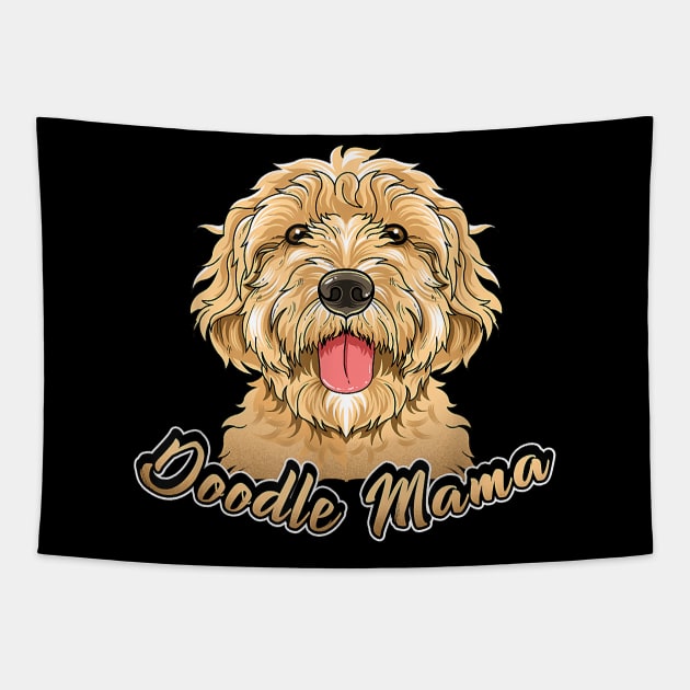 GoldenDoodle Gifts For Women Girls Kids Doodle Mama Tapestry by Rojio