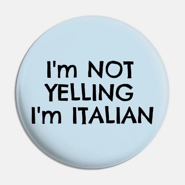Funny Italy Typography Italian T-Shirts Pin by Anthony88