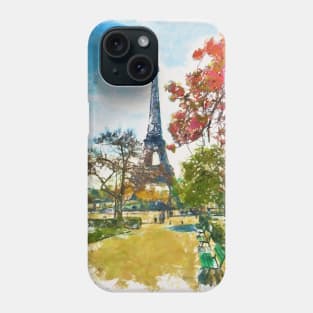 The Eiffel Tower Park View Phone Case