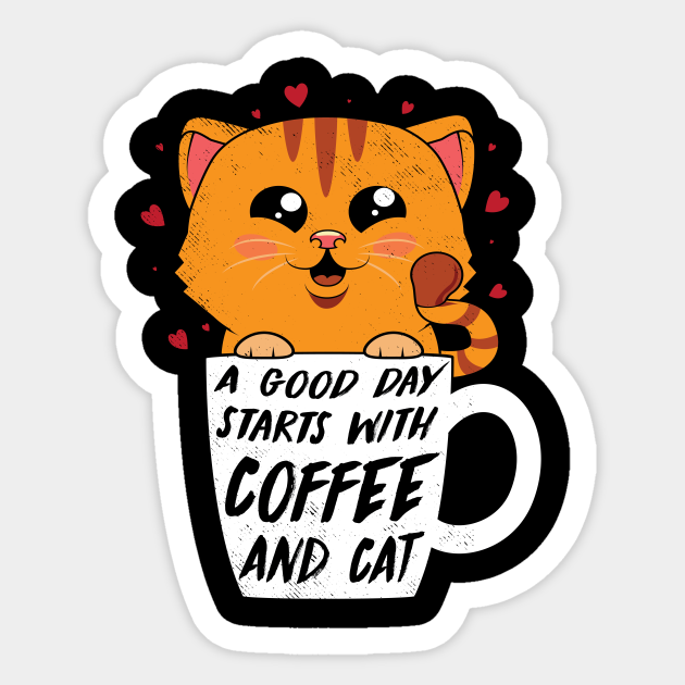 Cats And Coffee Kitten Pet Lover T Shirt Memes Memes Meme Sarcasm Sarcasm Sarcas Autocollant Teepublic Fr