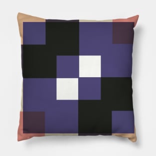 Purple and Orange Autumn Buffalo Plaid Pillow