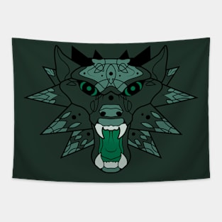 Wolf Medallion Celtic Style Knotwork Gamer Gaming RPG Tapestry