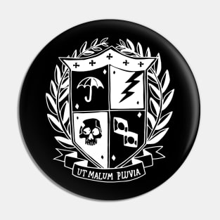 Umbrella Academy - School Crest [Inverted] [Front and Back Print] Pin