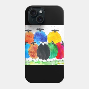Quirky Colourful Sheep Phone Case