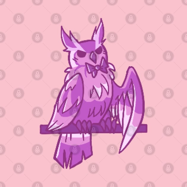 Pink Owl by Xe-cute's