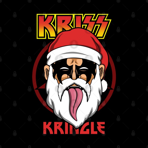 Kris Kringle Christmas Rock And Roll Band Krampus Santa Claus by BoggsNicolas