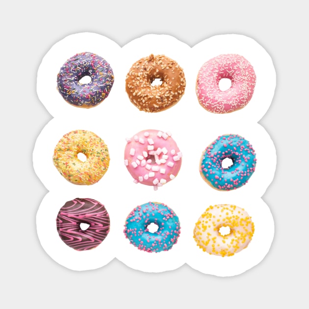 colorful donuts for donuts lovers Magnet by à la mode !