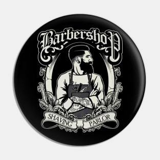 Barbershop Beard Barber Pin