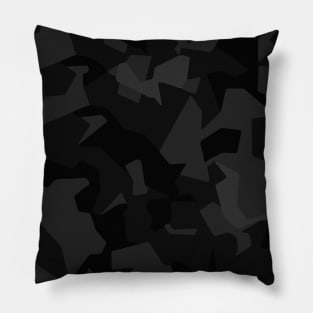 Design camo pattern black and grey Pillow