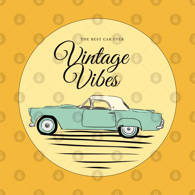 Vintage Car illustration by uveyiknur