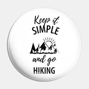 Mountains Hiking Pin