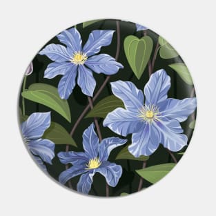 Clematis flowers blue Pin