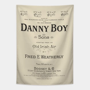 Danny Boy Sheet Music Tapestry