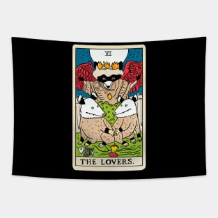 Opossum Tarot Card The Lovers Tapestry