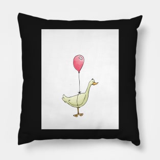 Duck with Balloon - Happy Birthday Pillow