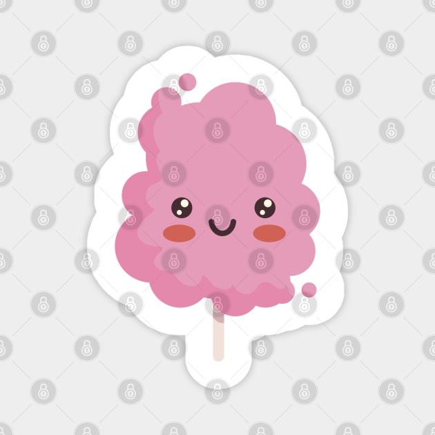 Kawaii Cute Cotton Candy Magnet by MajorCompany