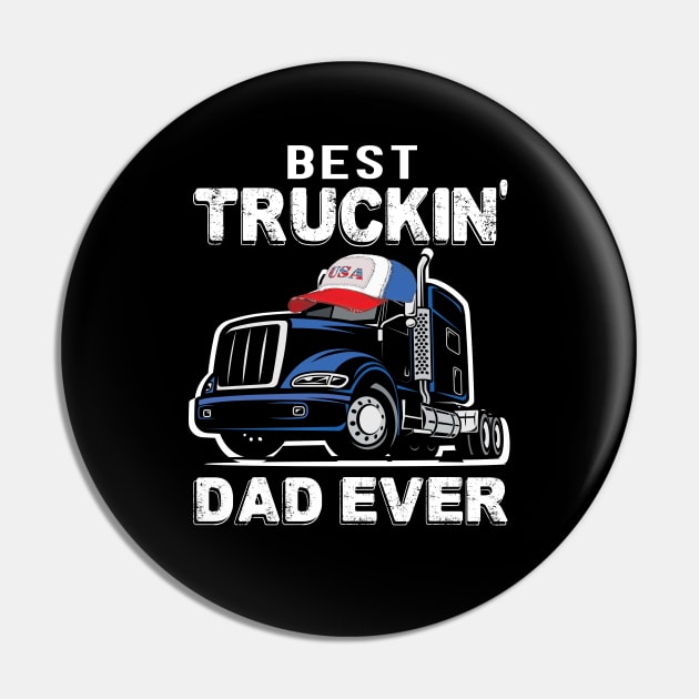 Best trucking dad ever father's day trucker gift Pin by DODG99